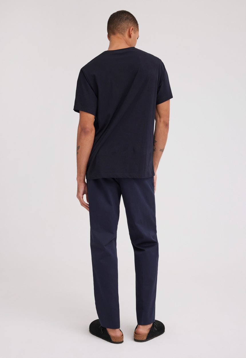 Jac + Jack Sans Cotton Tee - Darkest Navy